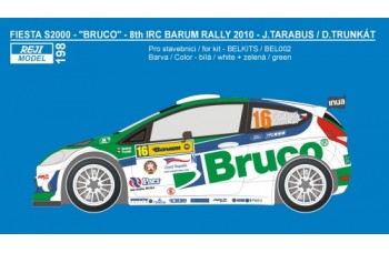 Decal – Ford Fiesta S2000 - IRC Barum rallye 2010 – Tarabus